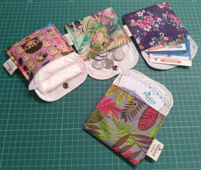 Gambar Small Pouch Kantong Kecil Koin Kartu Pembalut Kancing Snap Waterproof dari Mintea Handmade undefined Tokopedia