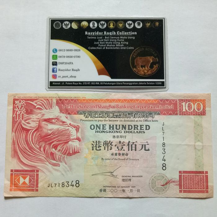 Gambar Uang Kuno 100 Dollar HKD Hong Kong Tahun 2001 Grade VF Plus dari RR Part Shop undefined Tokopedia