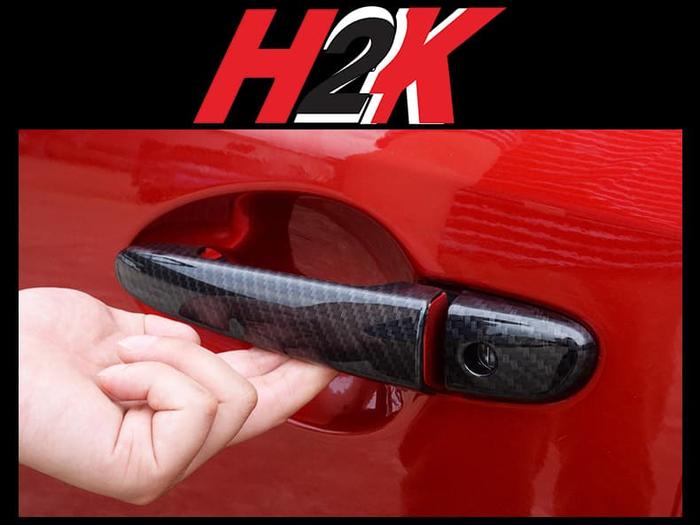 Gambar Aksesoris Mazda CX 3 - Outer Handle Cover Mazda CX3 Carbon dari H2K, undefined Tokopedia
