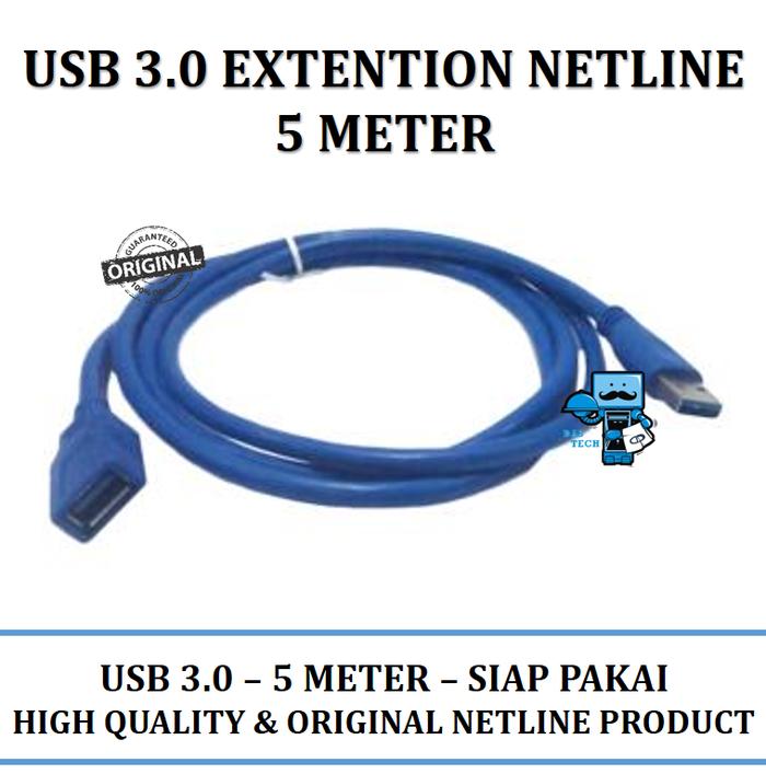 Jual Kabel USB 3.0 Extention Netline 5 Meter - Jakarta Pusat - das ...