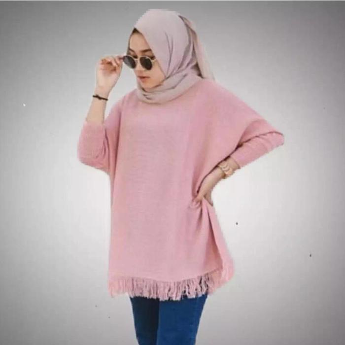 Gambar Baju dengan bahan wol kekinian dari molla shop undefined Tokopedia