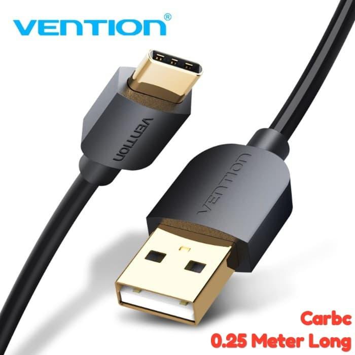 Gambar Vention CAR 0.25M kabel USB to Type-C 3.1 USB C Quick Charge Support - CARBC dari Vention Authorized Store undefined Tokopedia