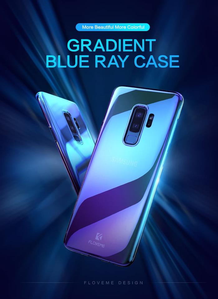 Jual Blueray samsung galaxy S9 hard case aurora slim cover