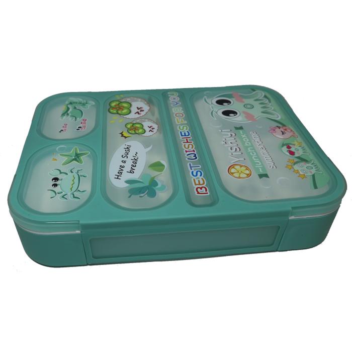 Gambar Lunch Box - Kotak Makan 5 Sekat Bento Set Yooyee 590 - Hijau muda dari Bag2school undefined Tokopedia