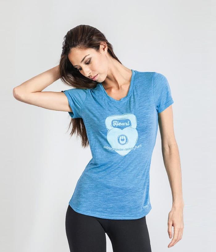 Gambar GRIPS Ladies Kettle Tee Shirt - BLUE - XS dari ELITE MMA SHOP undefined Tokopedia