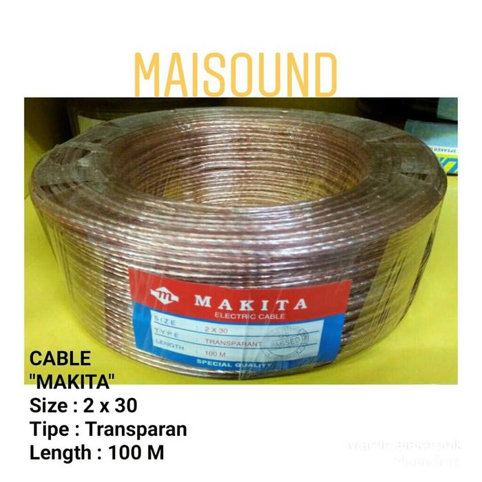 Gambar Kabel Makita 2x30 panjang 100 meter dari maisound undefined Tokopedia