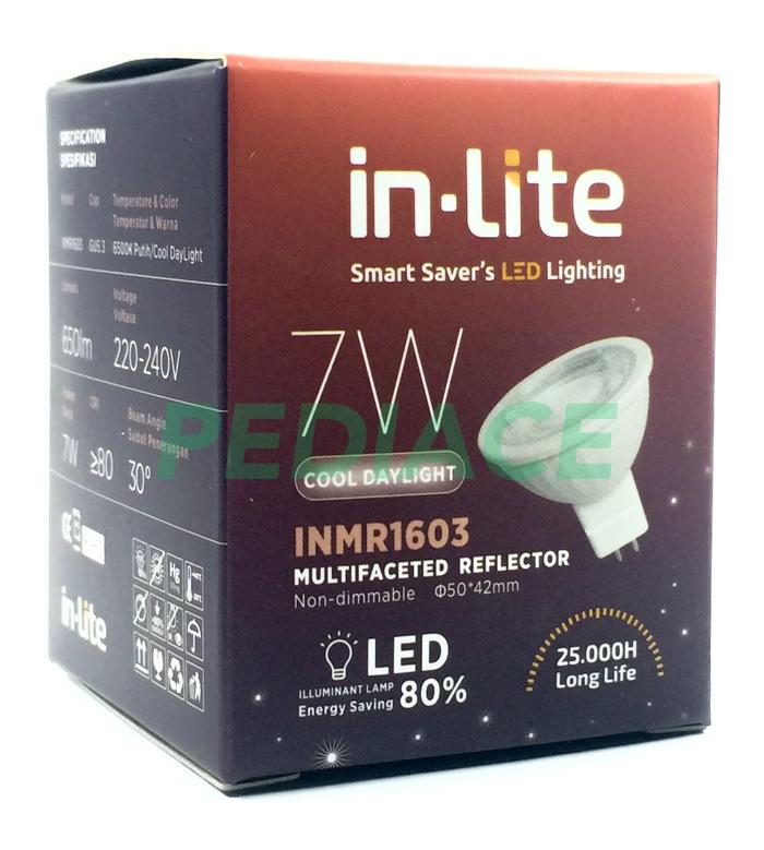 Gambar Lampu LED In-Lite sorot 7w mangkok COB 2 kaki tusuk (MR16) - Putih dari Pediace undefined Tokopedia