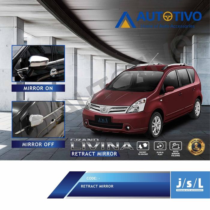 Gambar Lipat Spion Otomatis Grand Livina Retrack Mirror Auto Folding Mirror dari Autotivo Official undefined Tokopedia