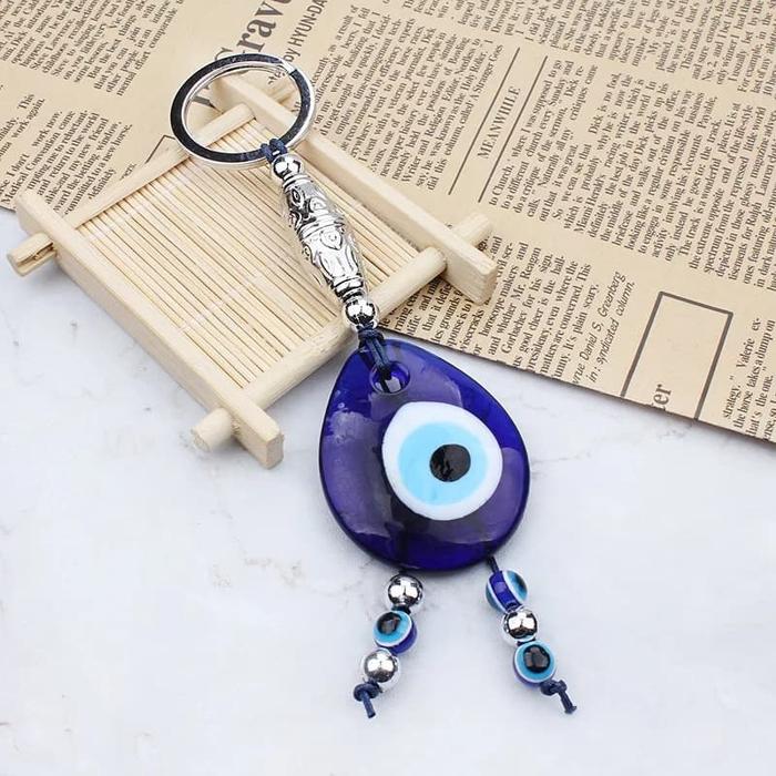 Gambar Big Evil Eye Tassel String Hamsa Keychain Keyring - Evil Eye dari Gypsy House undefined Tokopedia
