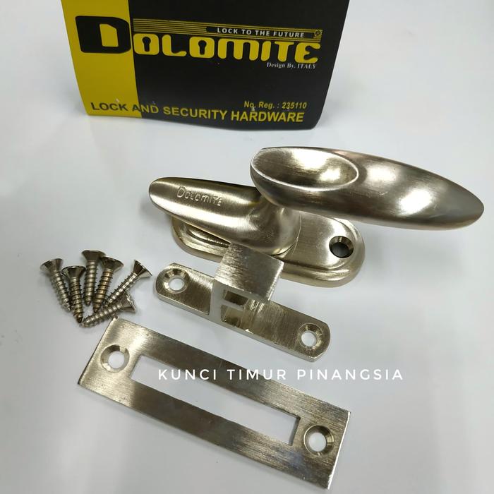Gambar rambuncis/handle jendela murah/pegangan jendela - Satin Nickel dari kunci timur pinangsia undefined Tokopedia