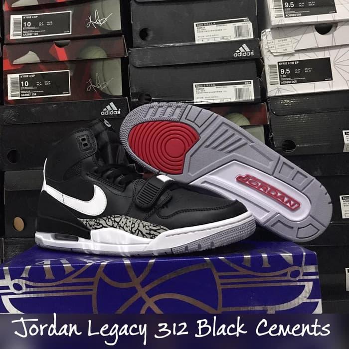 Jual Sepatu Basket Air Jordan Legacy 312 Black Cements Hitam - Kota Medan -  Top Sneaker Store | Tokopedia