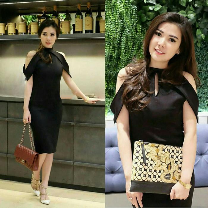 Gambar Dress Twis Babol Fashion Ladies - Hitam dari mytrendfashion_NEW undefined Tokopedia