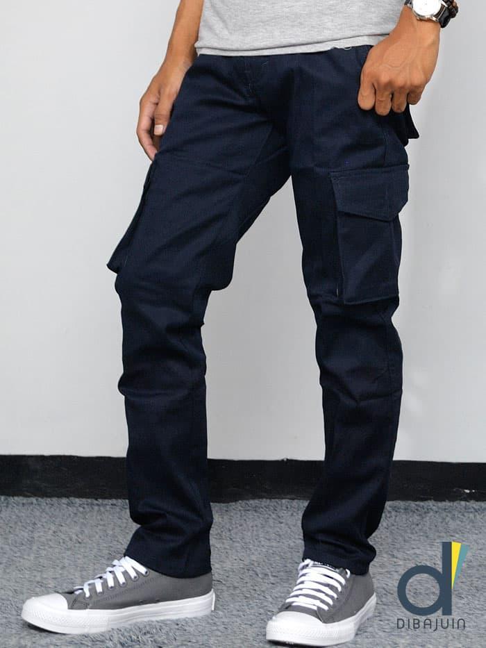 Gambar Celana Cargo Navy Blue - Navy, 28 dari Dibajuin undefined Tokopedia