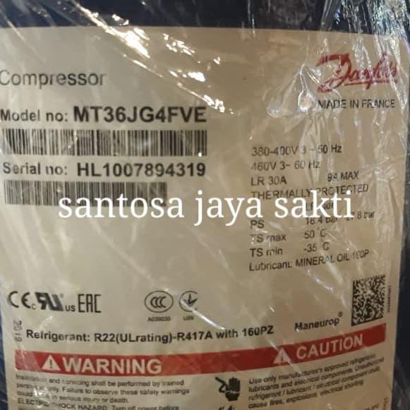 Gambar Compressor Danfoss Piston 3PK MT36 dari Santosa Jaya Sakti undefined Tokopedia