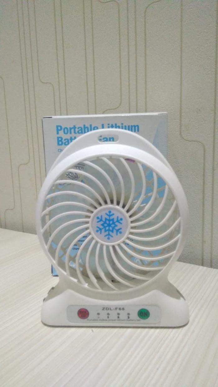 Gambar KIPAS ANGIN MINI PORTABLE + POWER BANK + LED MINI / KIPAS MINI - Putih dari tokotedia undefined Tokopedia