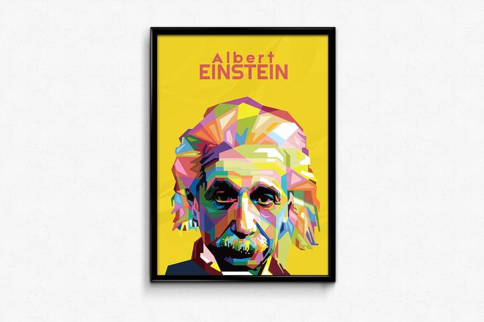 Gambar POSTER Albert Einstein - WPAP High Quality Printed - Ukuran A3 dari Rembo Indonesia undefined Tokopedia