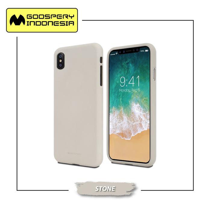 Gambar GOOSPERY iPhone XS Max Soft Feeling Jelly Case - Stone dari Goospery Indonesia undefined Tokopedia
