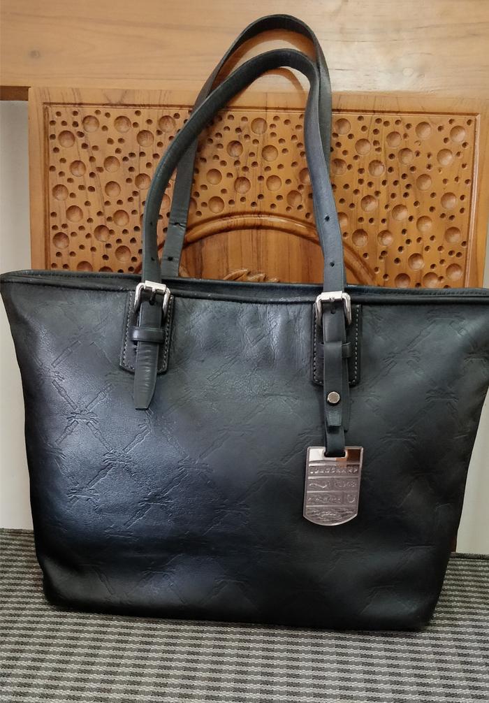 LONGCHAMP LM CUIR TOTE BAG Hitam