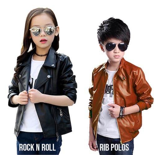 Gambar Jaket Anak Laki Laki / Jaket Kulit Anak Sintetis M L XL XXL dari Mulviz Fashion undefined Tokopedia