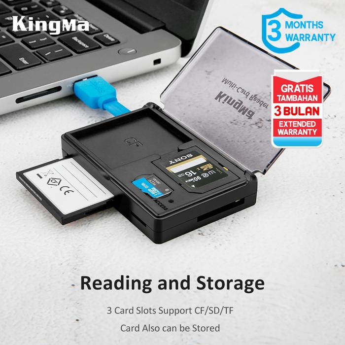 Jual Usb 3.0 Card Reader Kingma All In 1 With Storage Support Tf Sd Cf ...