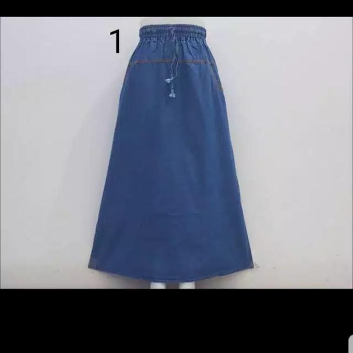 Gambar Rok Soft Jeans HQ - Biru dari KIM & KATH (K&K) undefined Tokopedia