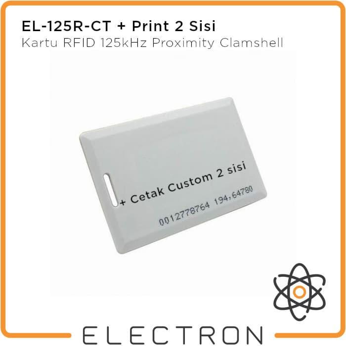 Jual Print EL-125R-CT Cetak RFID 125kHz Proximity Clamshell Card Tag ...