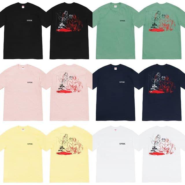 Jual SUPREME HEROINES TEE FW19 WEEK7 