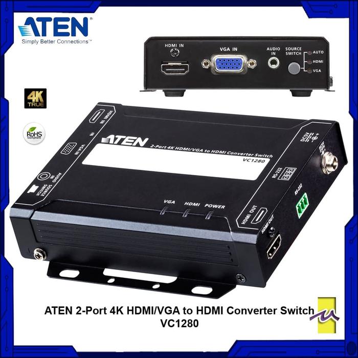 VC-1280 HDMI/VGA to HDMIコンバータースイッチ　4k対応 VC-1280 HDMI/VGA to HDMIコンバータースイッチ4k対応