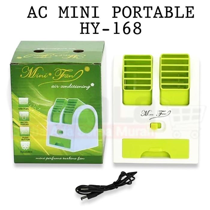 Gambar Ac Mini Portable 2 Pintu / Ac Duduk Mini Double Fan - HY-168 dari OLALA JAKARTA undefined Tokopedia