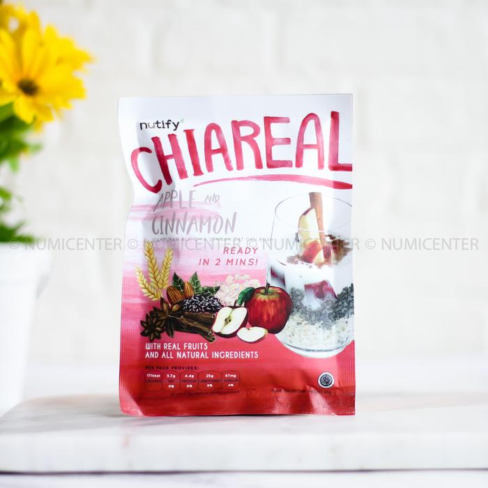 Gambar Chiareal Overnight Oats Sereal Biji Chia Oat Buah NUTIFY - Apple Cinnamon dari NUMI Center undefined Tokopedia
