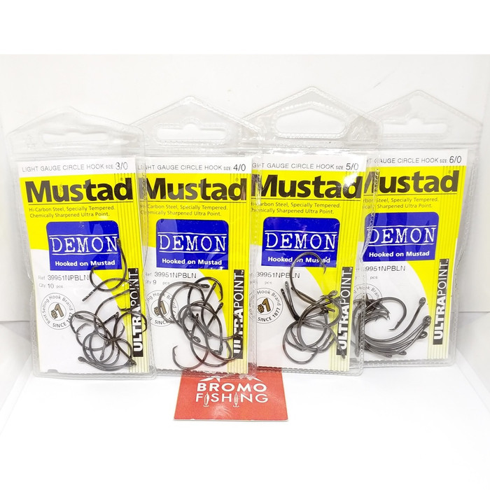 Gambar Kail MUSTAD DEMON 39951NPBLN ULTRA POINT 39951 circle hook - 6 dari BROMO FISHING undefined Tokopedia