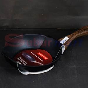 Gambar Penggorengan / Cookmaster Frying pan Non Stick Gagang kayu 18cm dari Suburmart_NEW undefined Tokopedia