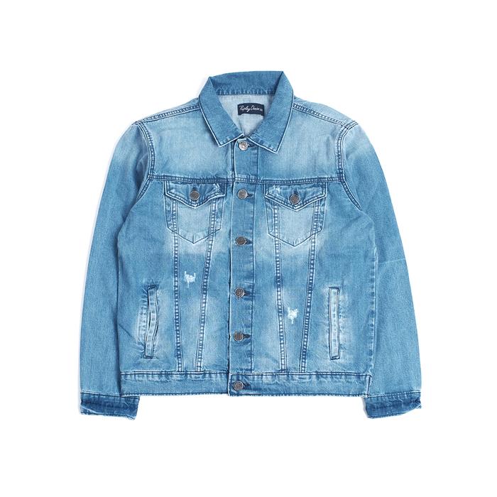 Gambar Jaket Jeans Denim Trucker Vintage Blue - XL dari PORT REPLAY Official undefined Tokopedia