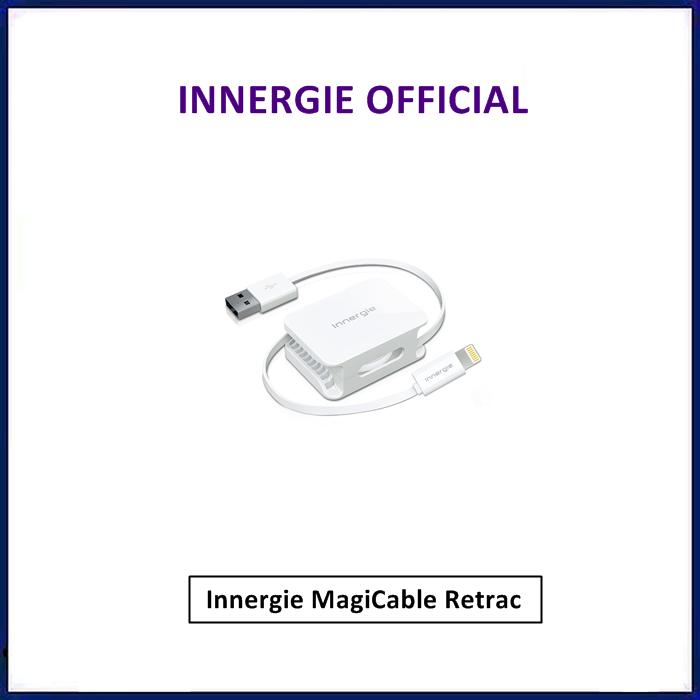 Gambar Cable USB to Lightning Innergie MagiCable retrac 60cm fast charging - Putih dari ORIGINAL IT SHOP undefined Tokopedia
