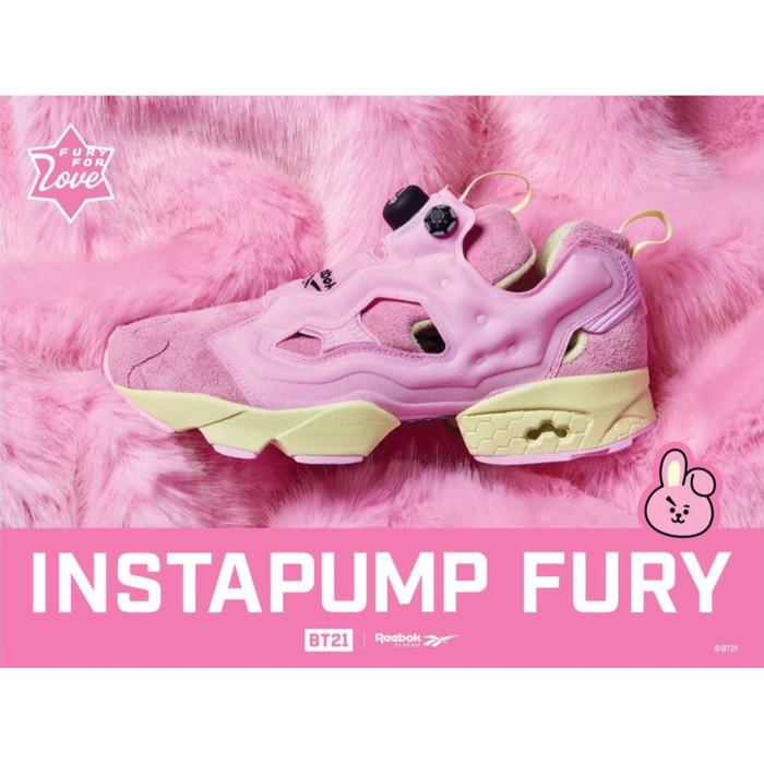 Jual BTS BT21 OfficiaI Authentic Goods Instapump Fury Shoes COOKY