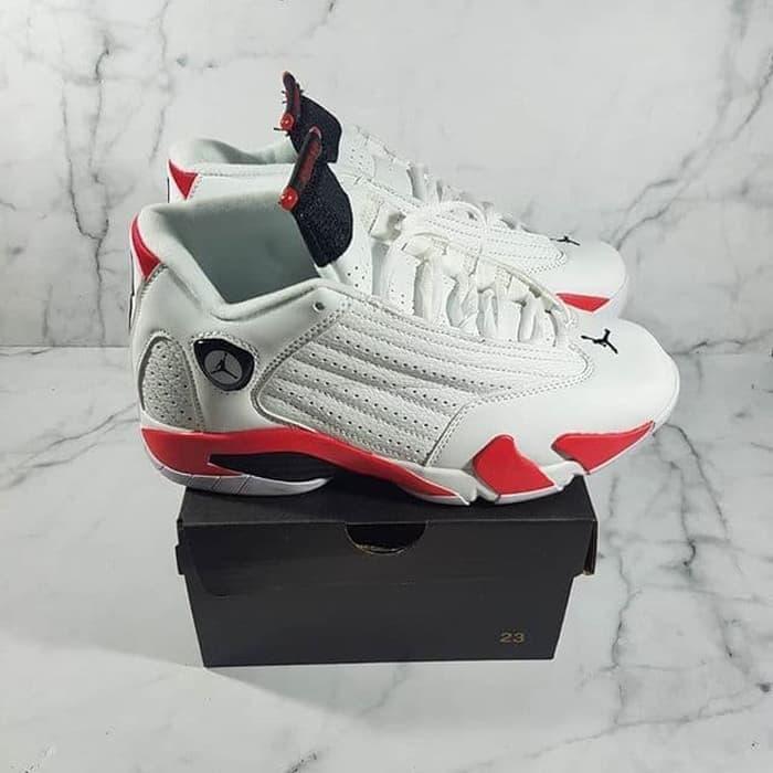 Jual Nike Air Jordan 14 Retro White Red 