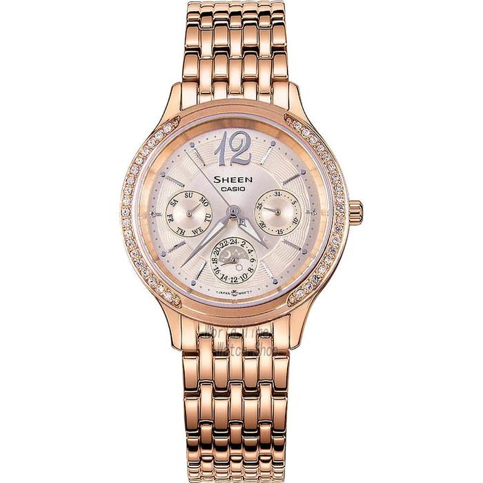 Jam Tangan Wanita Casio Sheen She 3030pg 9a She 3030pg 9audr Original