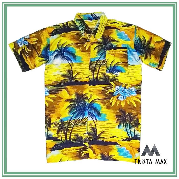 Gambar Grosir Kemeja Pantai Bali - Kemeja Hawai Pantai - Kemeja Bali Murah - Kuning, 4XL dari Trista Max undefined Tokopedia