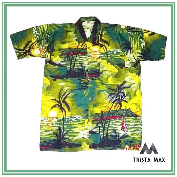 Gambar Grosir Kemeja Pantai Bali - Kemeja Hawai Pantai - Kemeja Bali Murah - Hijau, 3XL dari Trista Max undefined Tokopedia