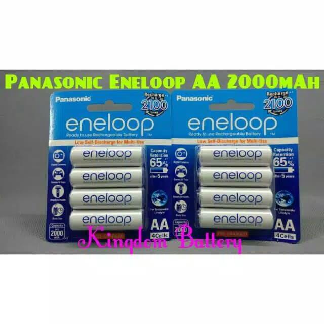 Gambar Baterai Tamiya & Kamera AA Panasonic Eneloop AA 2000mAh isi 4pcs dari Kingdom Battery Eneloop Mart undefined Tokopedia