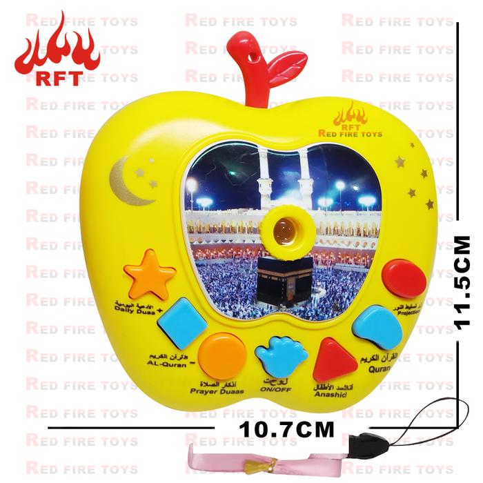 Gambar Mainan Edukasi Arab Apel Learning Quran 7tombol Anak Muslim 998-6 - 998-6-KUNING dari REDFIRE TOYS undefined Tokopedia