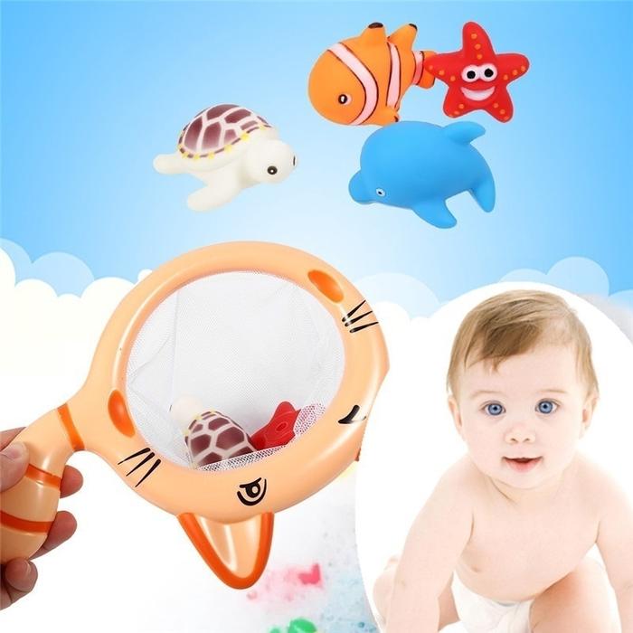 Gambar Fishing Game Bath Toy Cat Shape Fish Net Swimming Classes Water dari Rumah Letisa undefined Tokopedia