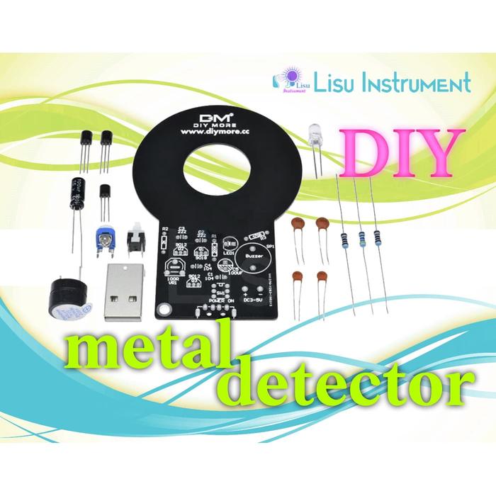 Gambar Metal Detector DIY Kit DC 3V-5V 60mm Non-contact Sensor Module VERSI 2 - Hitam dari Lisu Instruments undefined Tokopedia