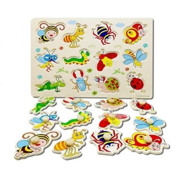 Gambar Ciustoys - Wooden Noob Puzzle Serangga A3015 - Mainan Edukasi Anak dari Ciustoys undefined Tokopedia