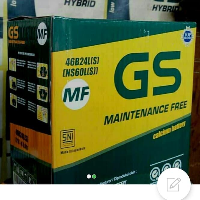 Jual Aki Accu Kering GS MF NS60LS, Sienta, Yaris, Wuling Confero