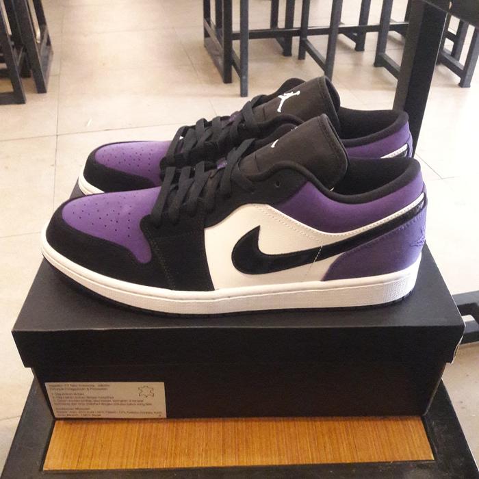Jual NIKE AIR JORDAN 1 LOW COURT PURPLE 