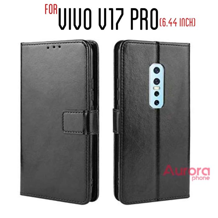 Jual Flip Cover Vivo V17 Pro Wallet Leather Case Classic Style