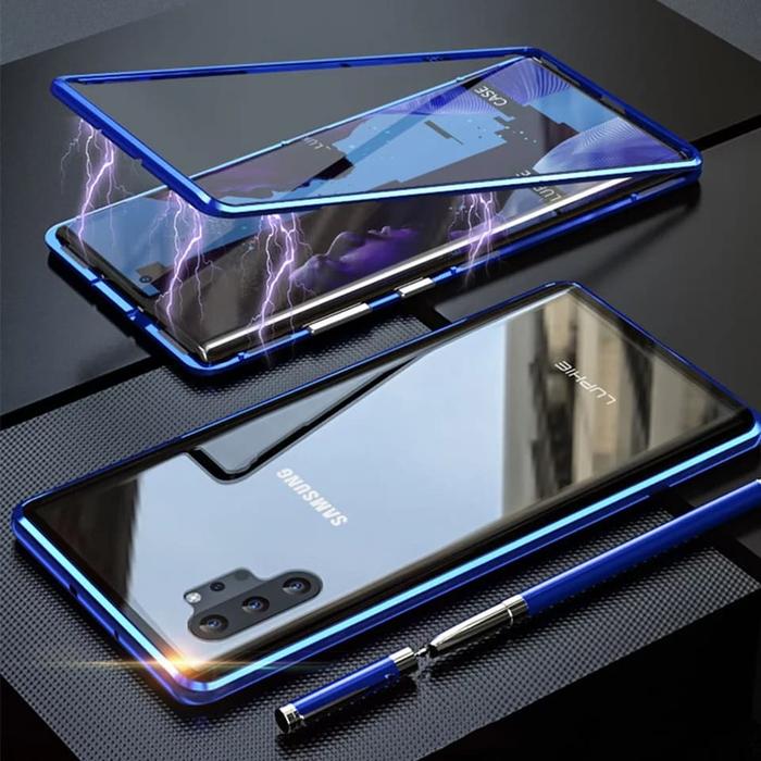 MAGNET CASE SAMSUNG NOTE10 NOTE10+ NOTE 10 PLUS 10PLUS MAGNETIC CASE NOTE  10, Hitam