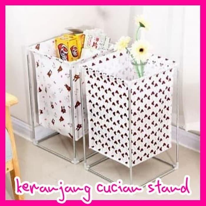 Gambar KERANJANG CUCIAN STAND LAUNDRY BAG BERDIRI TEMPAT CUCI BAJU KOTOR dari MARIE OS undefined Tokopedia