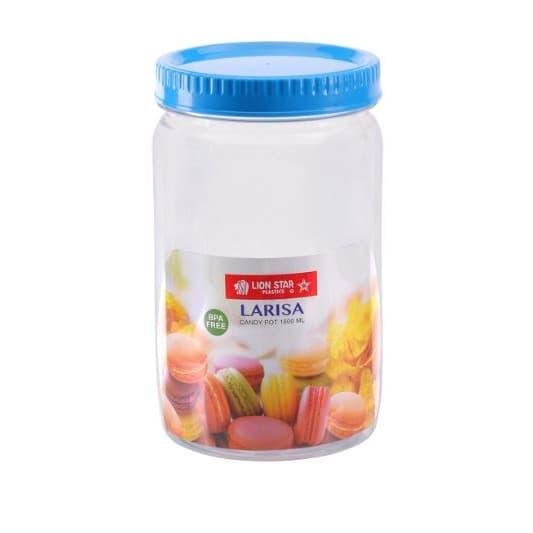 Gambar LARISA CANDY POT 1800ML TRANS LS / TOPLES PLASTIC LION STAR dari TOENG MARKET TIDAR undefined Tokopedia
